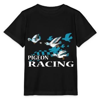 Pigeon pigeons pigeons élevage de pigeons - T-shirt bio MINI CREATOR Stanley/Stella Enfant - noir - Devant - Mikhail (115cm)