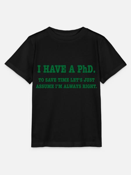 Phd Student Geschenk - Stanley/Stella T-shirt MINI CREATOR til børn - sort