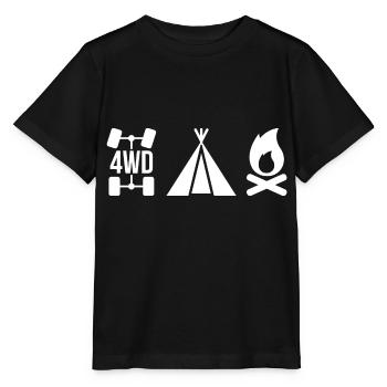 Geländewagen Offroad Fahrzeug Geschenk - Stanley/Stella Kinder T-Shirt MINI CREATOR  - Schwarz - Vorne - Mikhail (115cm)