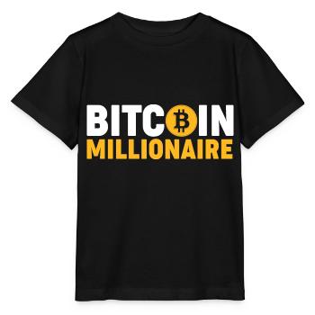 Bitcoin Millionaire - T-shirt bio MINI CREATOR Stanley/Stella Enfant - noir - Devant - Mikhail (115cm)