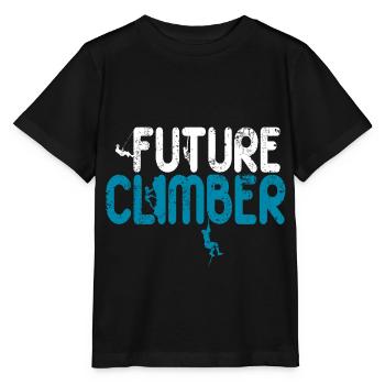 Future Rock Climber Climbing Baby Boys Kids - Stanley/Stella MINI CREATOR Kids’ T-Shirt - black - Front - Mikhail (115cm)