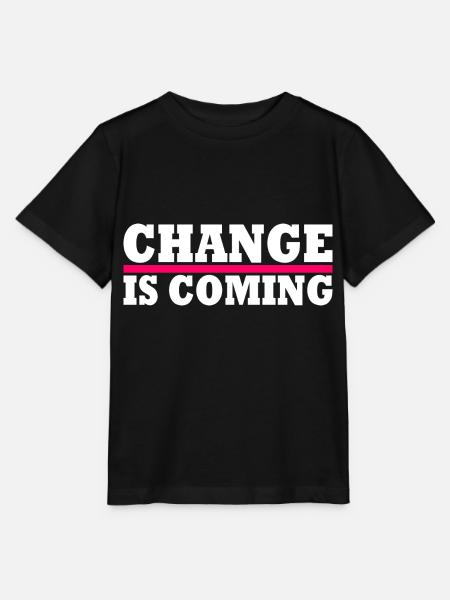 Change is coming - Stanley/Stella Kinder T-Shirt MINI CREATOR - Schwarz