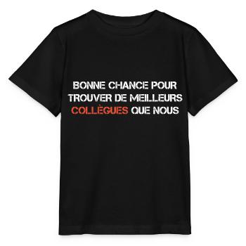 Man Humor Co-worker Departure Gift - Stanley/Stella MINI CREATOR Kids’ T-Shirt - black - Front - Mikhail (115cm)