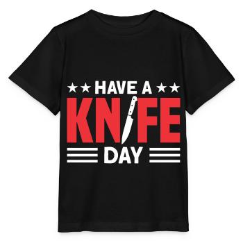 Blacksmith Blade Smith Cutlery Gift - Stanley/Stella MINI CREATOR Kids’ T-Shirt - black - Front - Mikhail (115cm)