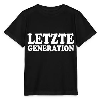 Letzte generation - Stanley/Stella Kinder T-Shirt MINI CREATOR  - Schwarz - Vorne - Mikhail (115cm)