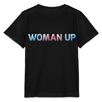 Woman Up - Stanley/Stella Kinder T-Shirt MINI CREATOR  - Schwarz - Vorne - Mikhail (115cm)