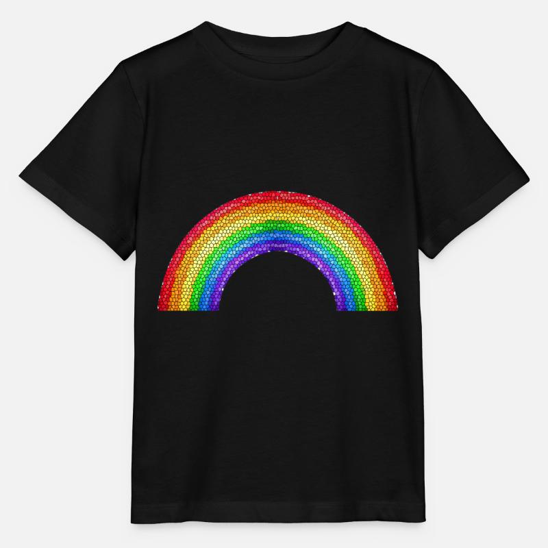 rainbow - Stanley/Stella MINI CREATOR Kids’ T-Shirt - black
