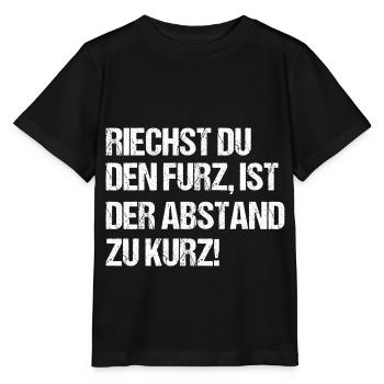 Riechst Du Den Furz Ist Der Abstand Zu Kurz - Stanley/Stella Kinder T-Shirt MINI CREATOR  - Schwarz - Vorne - Mikhail (115cm)