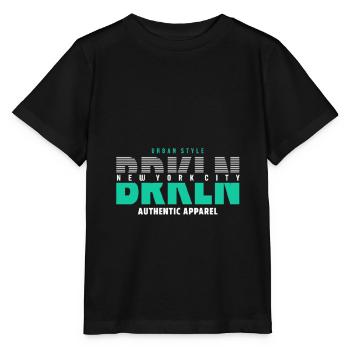 Style urbain de Brooklyn - T-shirt bio MINI CREATOR Stanley/Stella Enfant - noir - Devant - Mikhail (115cm)