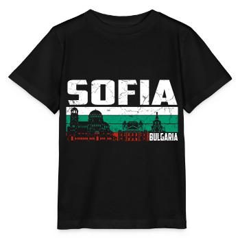 Sofia Bulgarie - T-shirt bio MINI CREATOR Stanley/Stella Enfant - noir - Devant - Mikhail (115cm)