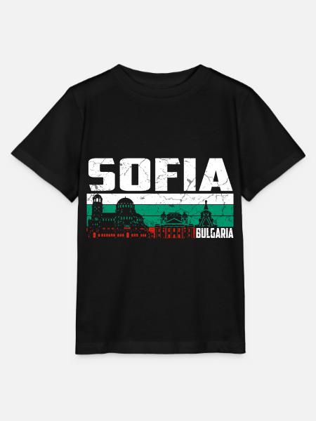 Sofia Bulgarien - Stanley/Stella Kinder T-Shirt MINI CREATOR  - Schwarz