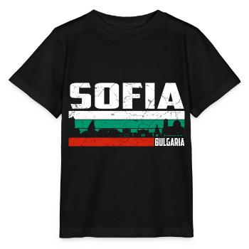 Sofia Bulgarie - T-shirt bio MINI CREATOR Stanley/Stella Enfant - noir - Devant - Mikhail (115cm)
