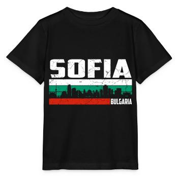 Sofia Bulgarie - T-shirt bio MINI CREATOR Stanley/Stella Enfant - noir - Devant - Mikhail (115cm)