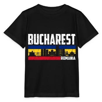 Bukarest Rumänien - Stanley/Stella Kinder T-Shirt MINI CREATOR  - Schwarz - Vorne - Mikhail (115cm)