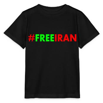 Free iran - Stanley/Stella Kinder T-Shirt MINI CREATOR  - Schwarz - Vorne - Mikhail (115cm)