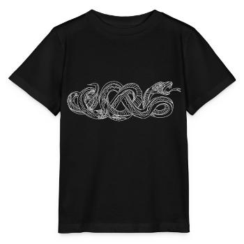 Schlange Hand gezeichnet - Stanley/Stella Kinder T-Shirt MINI CREATOR  - Schwarz - Vorne - Mikhail (115cm)