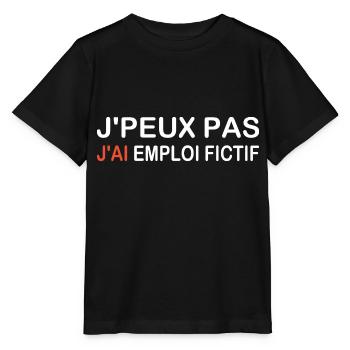 Ich kann nicht, ich habe einen fiktiven Job - Stanley/Stella Kinder T-Shirt MINI CREATOR  - Schwarz - Vorne - Mikhail (115cm)