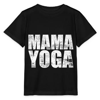 Fais du yoga - MAMA YOGA - T-shirt bio MINI CREATOR Stanley/Stella Enfant - noir - Devant - Mikhail (115cm)