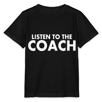 Coach - T-shirt bio MINI CREATOR Stanley/Stella Enfant - noir - Devant - Mikhail (115cm)