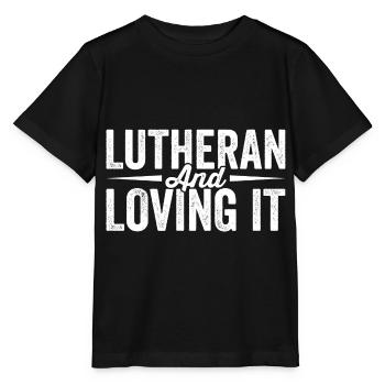 Confirmation de la religion rétro-luthérienne - T-shirt bio MINI CREATOR Stanley/Stella Enfant - noir - Devant - Mikhail (115cm)
