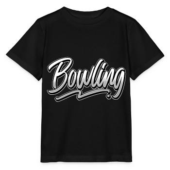 Bowling - T-shirt bio MINI CREATOR Stanley/Stella Enfant - noir - Devant - Mikhail (115cm)