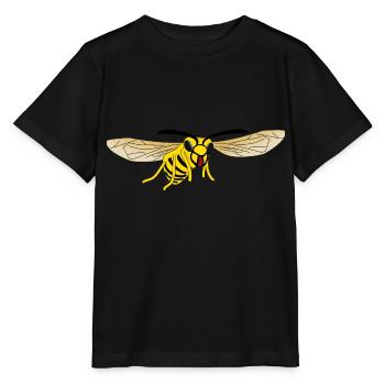 Hornisse Wespe - Stanley/Stella Kinder T-Shirt MINI CREATOR  - Schwarz - Vorne - Mikhail (115cm)