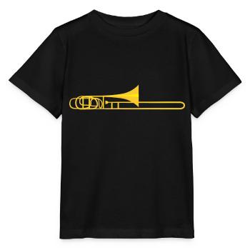 Posaune - Stanley/Stella Kinder T-Shirt MINI CREATOR  - Schwarz - Vorne - Mikhail (115cm)