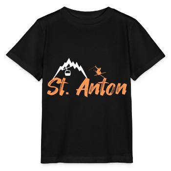 St anton - T-shirt bio MINI CREATOR Stanley/Stella Enfant - noir - Devant - Mikhail (115cm)