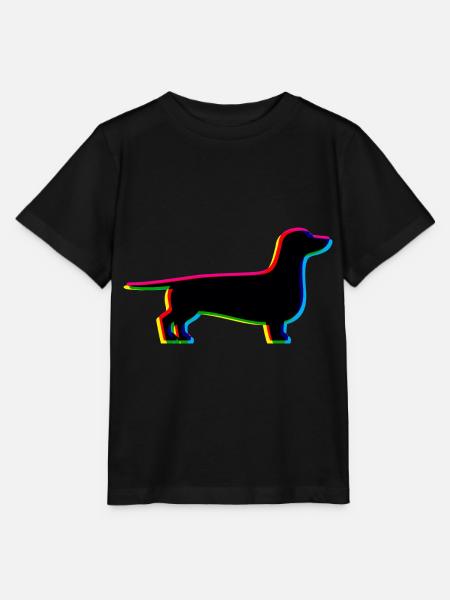CMYK Dackel - Stanley/Stella Kinder T-Shirt MINI CREATOR - Schwarz