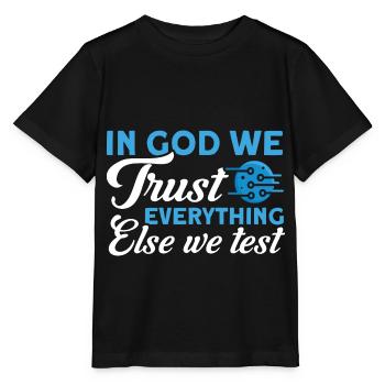 QA Ingenieur QA Tester Software Tester - Stanley/Stella Kinder T-Shirt MINI CREATOR  - Schwarz - Vorne - Mikhail (115cm)