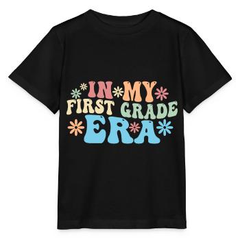 Dans ma première année, premier jour d’école - T-shirt bio MINI CREATOR Stanley/Stella Enfant - noir - Devant - Mikhail (115cm)