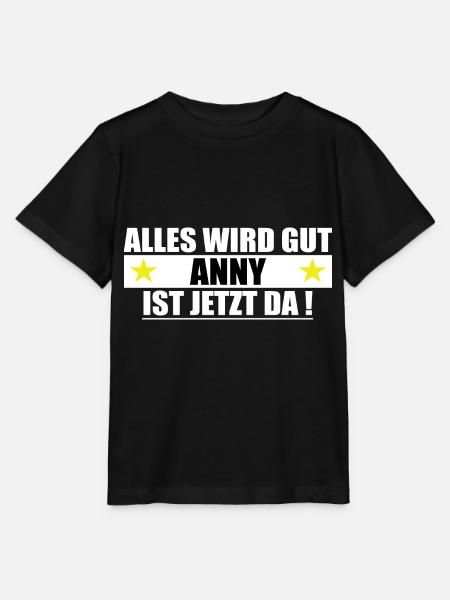 Anny Name Vorname Geburtstag - Stanley/Stella Kinder T-Shirt MINI CREATOR - Schwarz