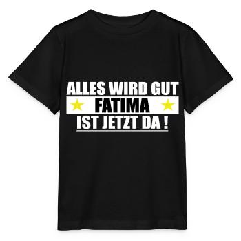 Fatima Name Vorname Geburtstag - Stanley/Stella Kinder T-Shirt MINI CREATOR  - Schwarz - Vorne - Mikhail (115cm)