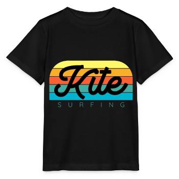 Kitesurfen Kitesurf Kitesurfer Kiteboard - Stanley/Stella Kinder T-Shirt MINI CREATOR  - Schwarz - Vorne - Mikhail (115cm)