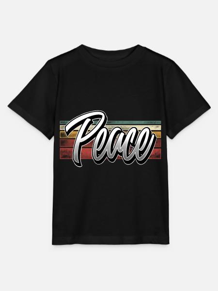 Peace - Stanley/Stella Kinder T-Shirt MINI CREATOR - Schwarz