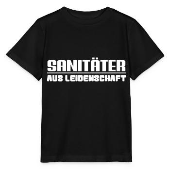Sanitäter aus Leidenschaft - Stanley/Stella Kinder T-Shirt MINI CREATOR  - Schwarz - Vorne - Mikhail (115cm)