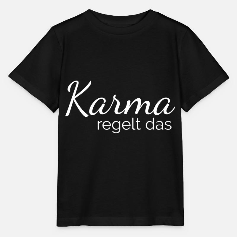 Le karma règle le - T-shirt bio MINI CREATOR Stanley/Stella Enfant - noir
