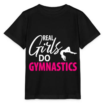 Gymnast Handstand gymnastics gymnastics Women Women - Stanley/Stella MINI CREATOR Kids’ T-Shirt - black - Front - Mikhail (115cm)