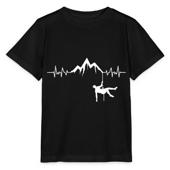 Spéléologue Heartbeat Cave Exploration - T-shirt bio MINI CREATOR Stanley/Stella Enfant - noir - Devant - Mikhail (115cm)