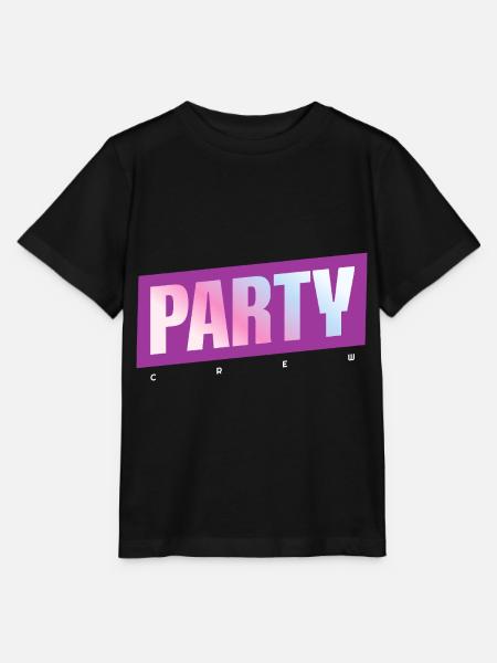 Party Crew - Stanley/Stella Kinder T-Shirt MINI CREATOR  - Schwarz