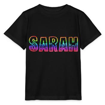 sarah rs rainbow - Stanley/Stella MINI CREATOR Kids’ T-Shirt - black - Front - Mikhail (115cm)
