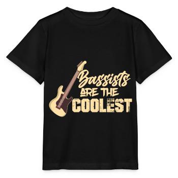 Cooler Bassist - Stanley/Stella Kinder T-Shirt MINI CREATOR  - Schwarz - Vorne - Mikhail (115cm)