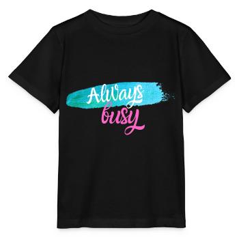 Toujours occupé - T-shirt bio MINI CREATOR Stanley/Stella Enfant - noir - Devant - Mikhail (115cm)