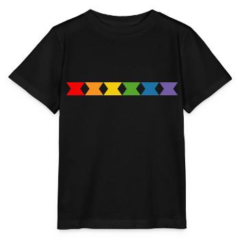 Diabolo arc-en-ciel - T-shirt bio MINI CREATOR Stanley/Stella Enfant - noir - Devant - Mikhail (115cm)