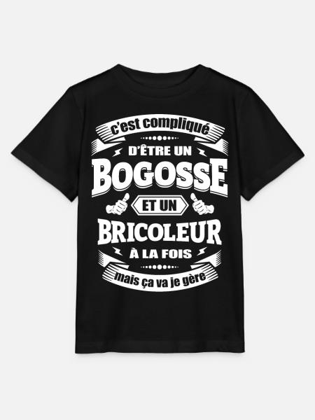BOGOSSE BRICOLEUR - T-shirt bio MINI CREATOR Stanley/Stella Enfant - noir