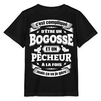 BOGOSSE ET PÊCHEUR - T-shirt bio MINI CREATOR Stanley/Stella Enfant - noir - Devant - Mikhail (115cm)