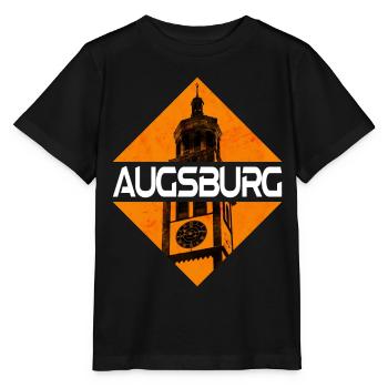 Augsbourg Allemagne Ville Skyline Home Love - T-shirt bio MINI CREATOR Stanley/Stella Enfant - noir - Devant - Mikhail (115cm)