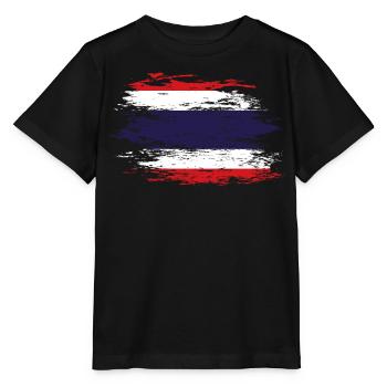 Thailand Flagge used - Stanley/Stella Kinder T-Shirt MINI CREATOR  - Schwarz - Vorne - Mikhail (115cm)
