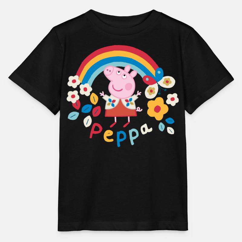 Peppa Pig Arc En Ciel - T-shirt bio MINI CREATOR Stanley/Stella Enfant - noir
