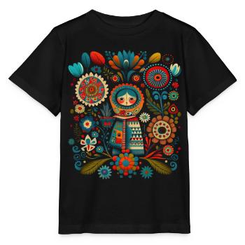 Florist - Stanley/Stella MINI CREATOR Kids’ T-Shirt - black - Front - Mikhail (115cm)